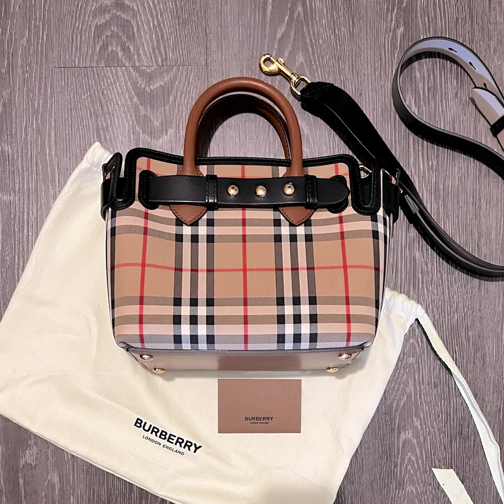Burberry | The Mini Vintage Check Triple Stud Belt Bag